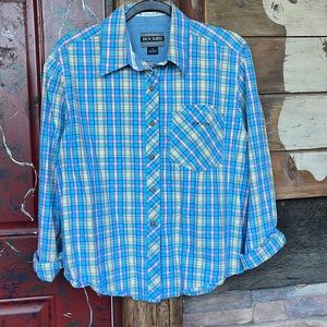 Rockies plaid vintage shirt size large